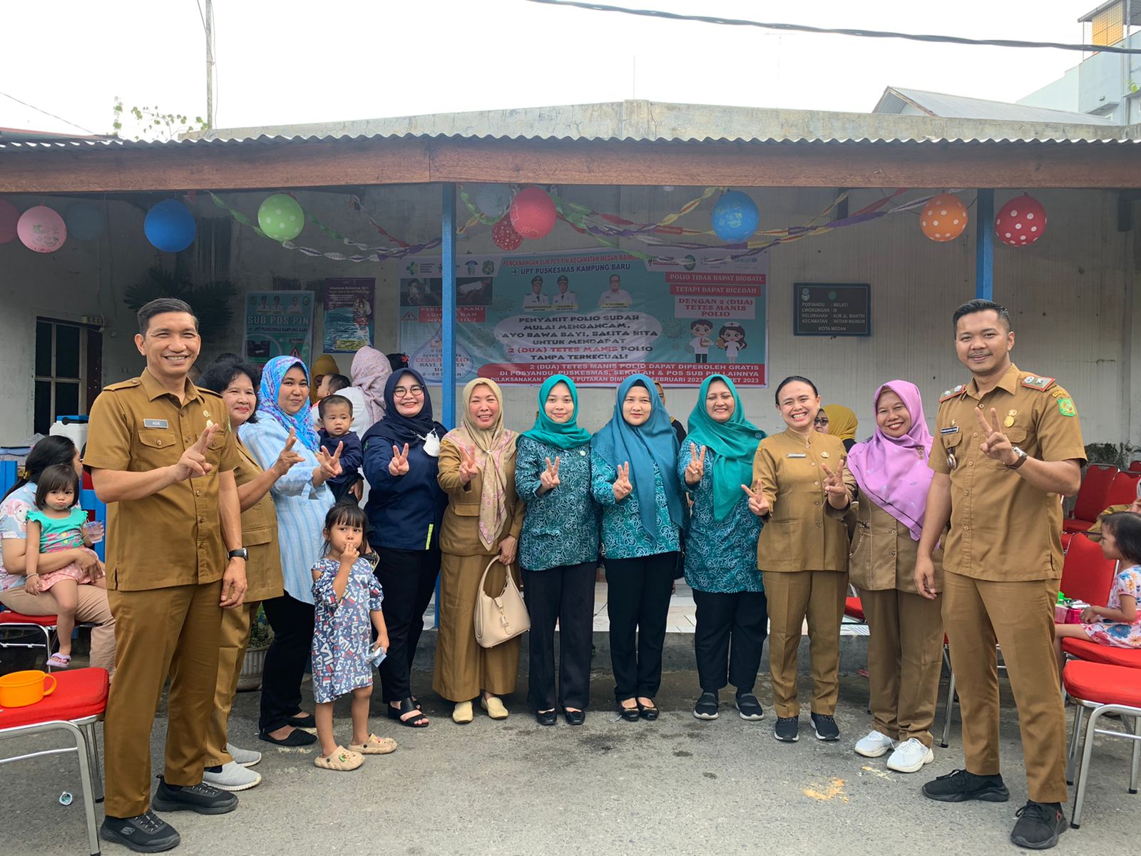 Pencangan SUB PIN Polio Kecamatan Medan Maimun 